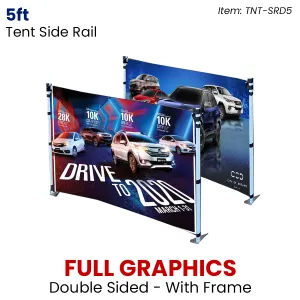 TENT DOUBLE SIDE RAIL WITH FRAME